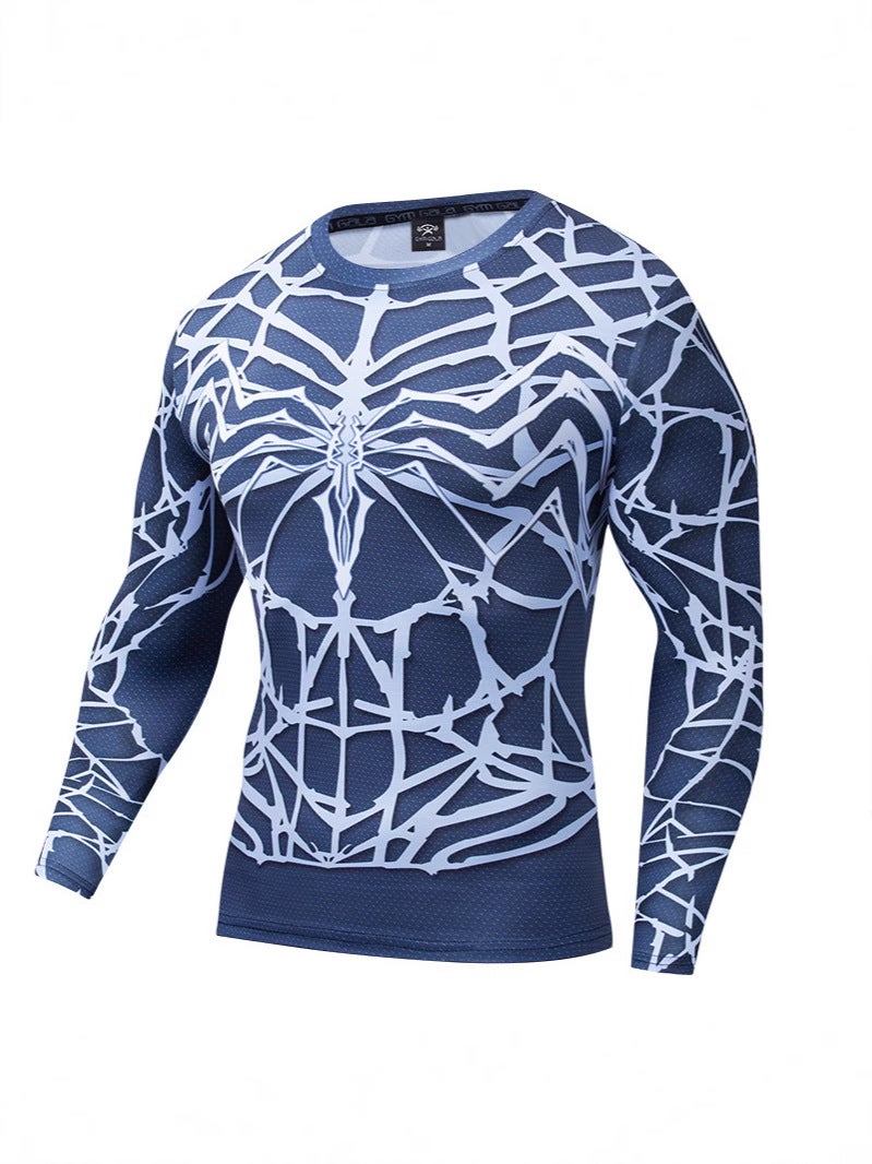 Explosions Marvel Series Digital Avengers Printing Long Sleeve Sports Tight - Image 4